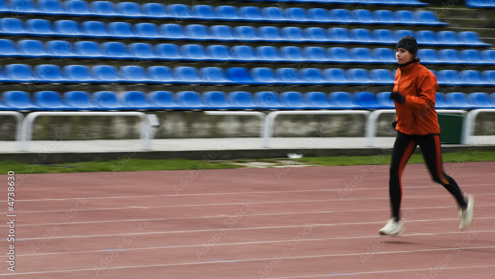 Fototapeta premium running woman