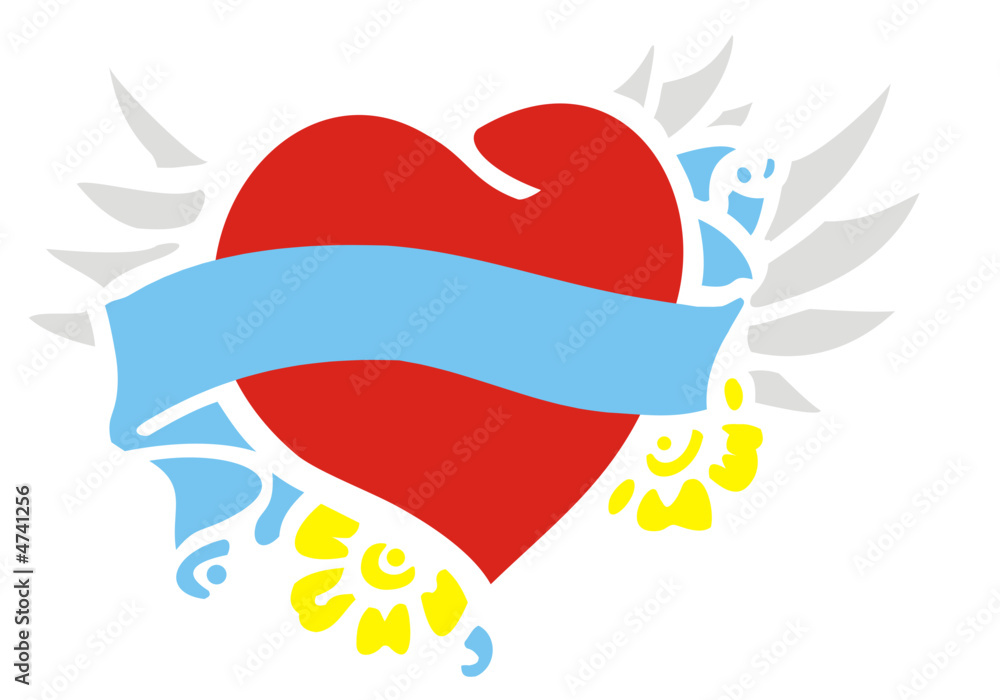 Obraz premium flying heart