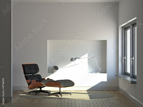 Quiet minimalist interior
