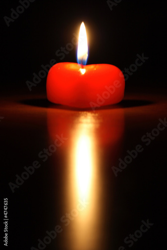 candle in form heart