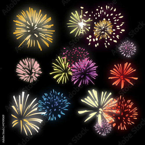 Feux d'artifice - Illustration