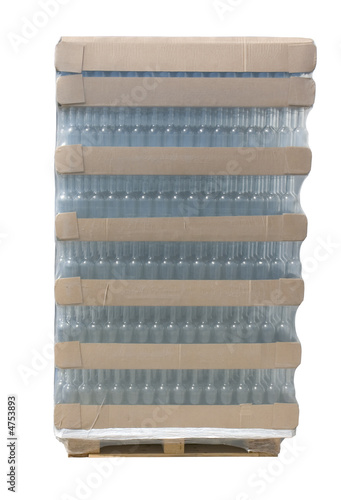 Pallet of bottles