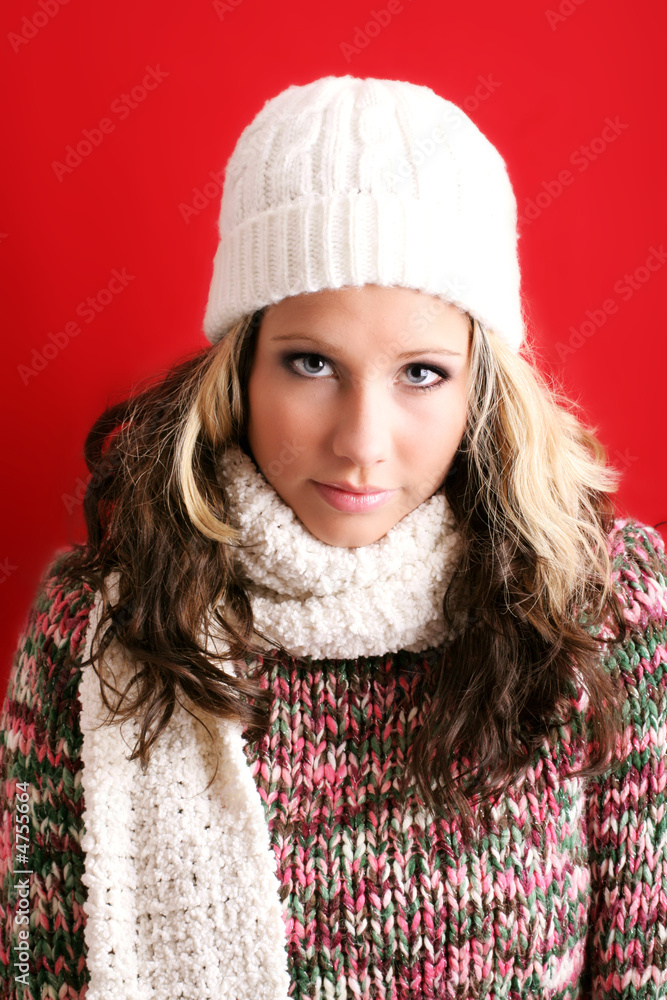 beautiful woman in winter beautiful woman in winter