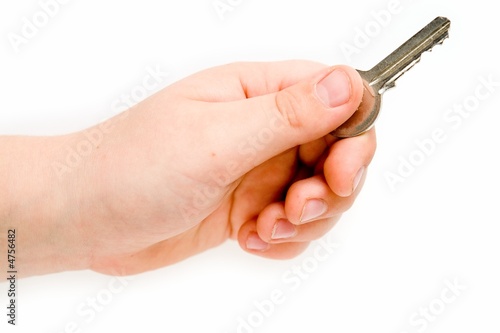 Hand with a key