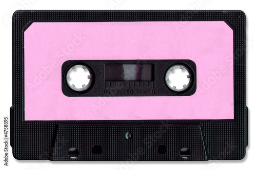 Leinwand Poster Cassette Tape with clipping path
