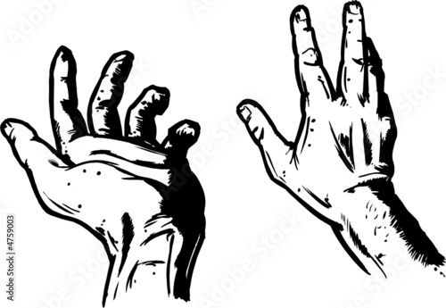 Hands In Fear Expression