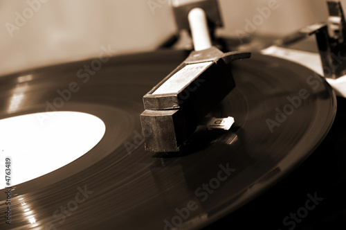 Canvas Print Old vinyl player