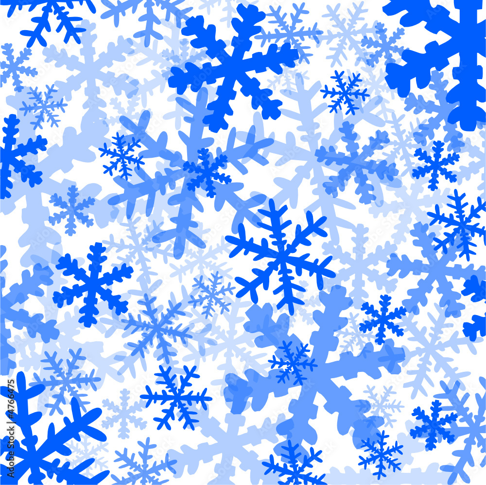 Flocons de neige bleus Flocons de neige bleus