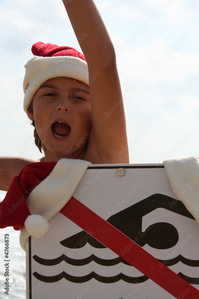 Obraz premium gute Laune, trotz Badeverbot