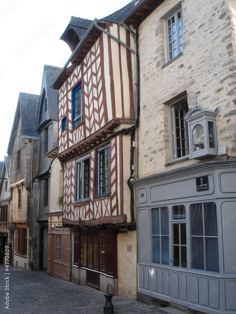 Vieilles maisons à Vitré (Bretagne)