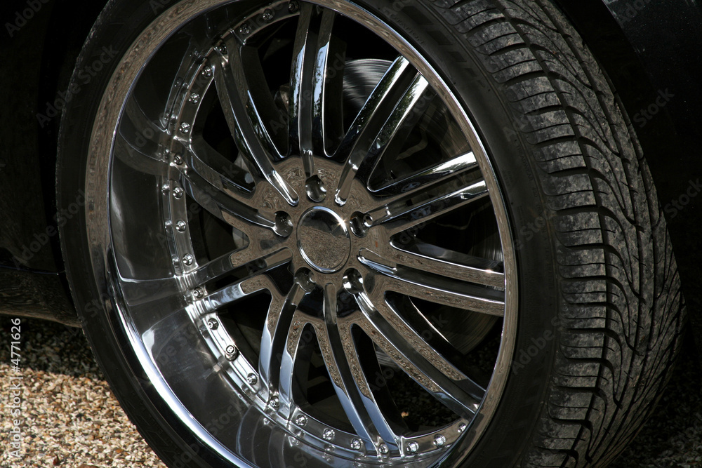 chrome sportscar alloy