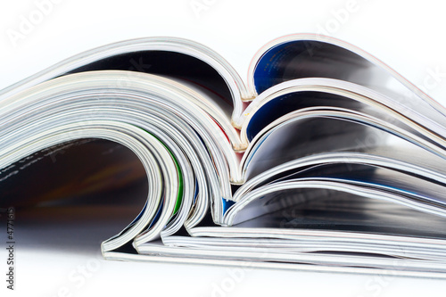 Pile of magazines