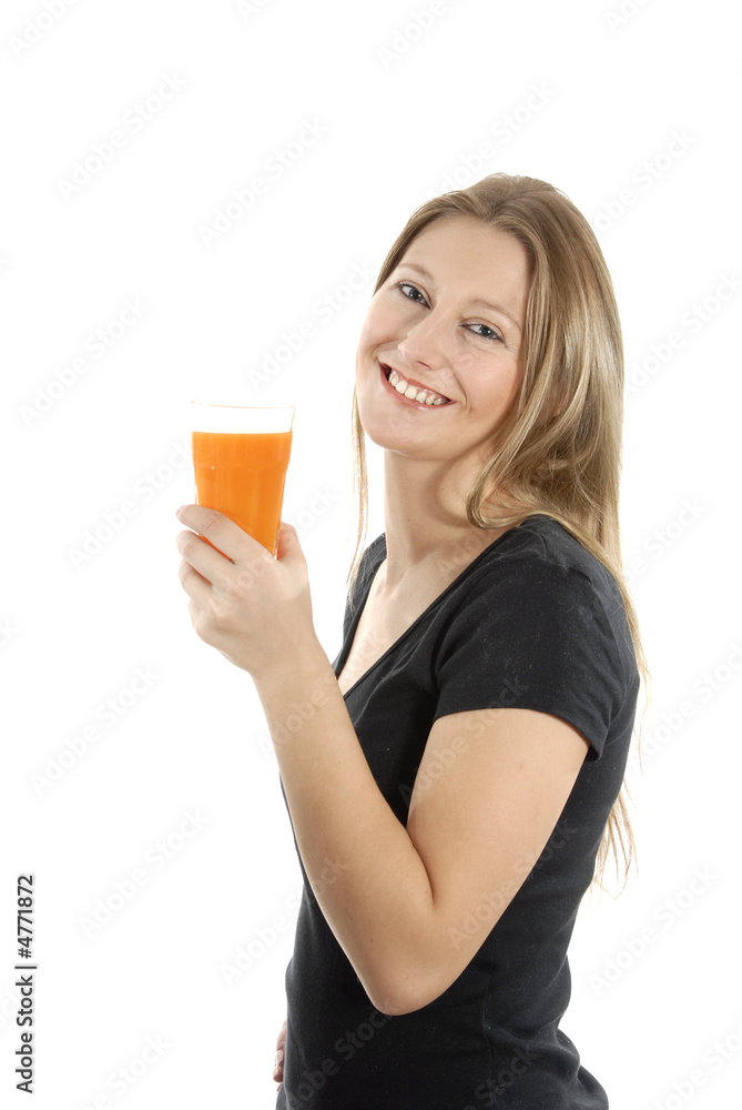 Glas Orangensaft Glas Orangensaft
