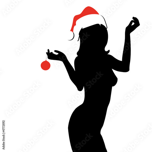 Sexy Christmas woman photo