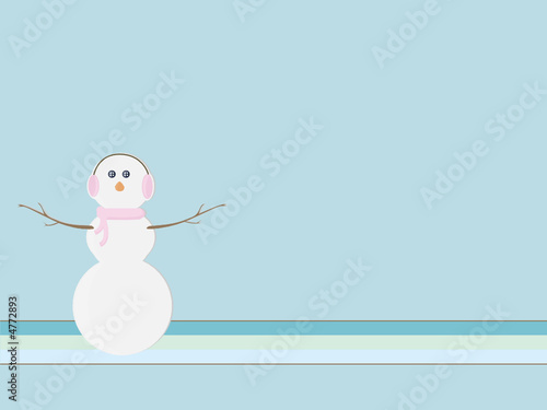 Retro snowman