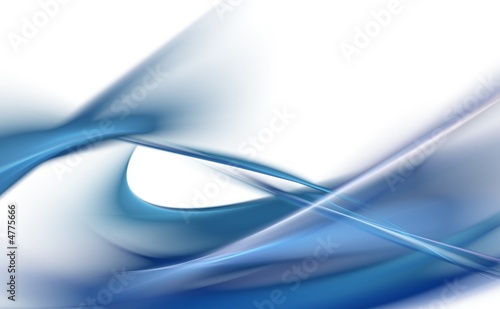 Fototapeta Naklejka Na Ścianę i Meble -  Blue 3D rendered fractal (abstract background)