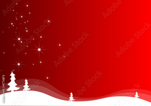 Abstract christmas landscape