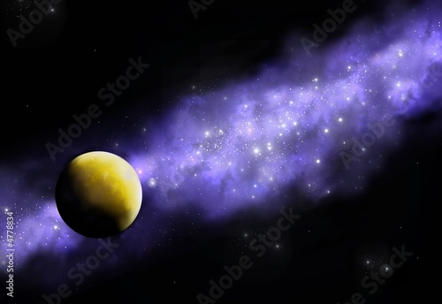 Fototapeta Naklejka Na Ścianę i Meble -  planet and nebula