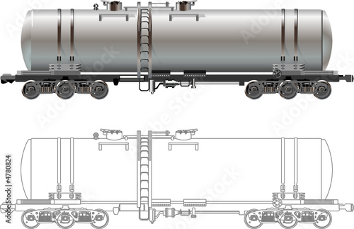 Oil / gasoline tanker car