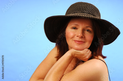 Sassy lady in hat