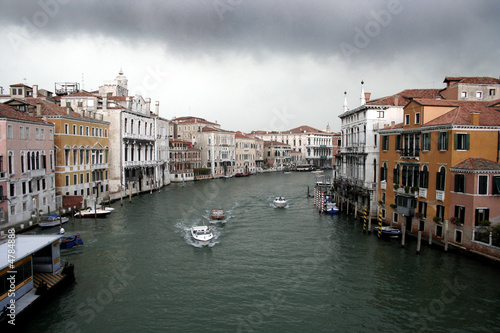 Rainstorm rolling into the Grand Canal  Venice