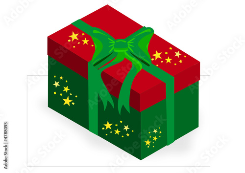 geschenk in grün