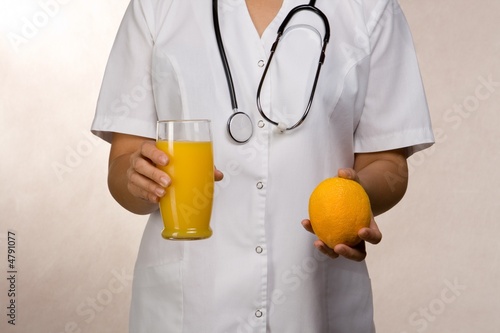 Orange juice or Orange fruit