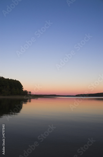 Sunset over a Lake
