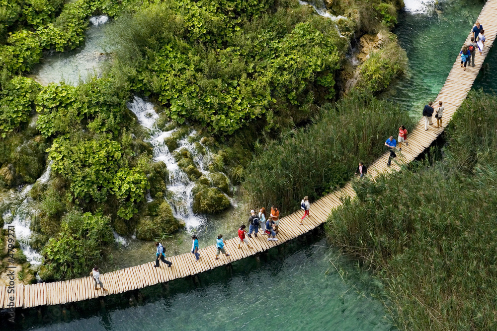 Naklejka premium the plitvicka lake