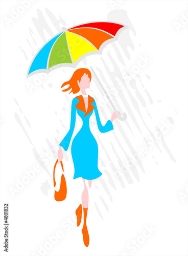 Woman with a umbrella