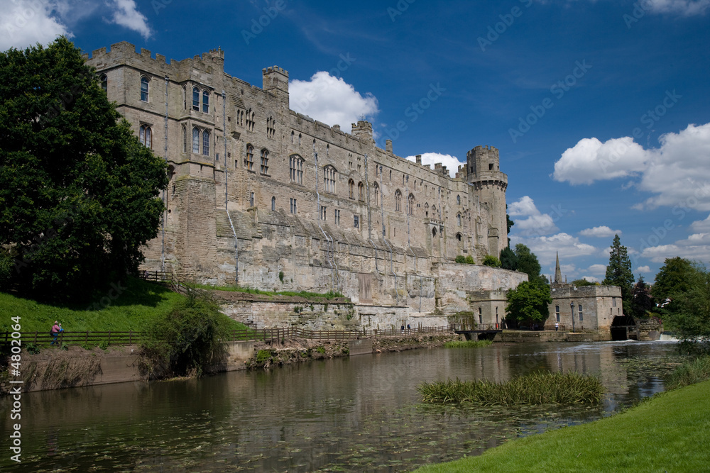 Warwick Castle viewed from over the river