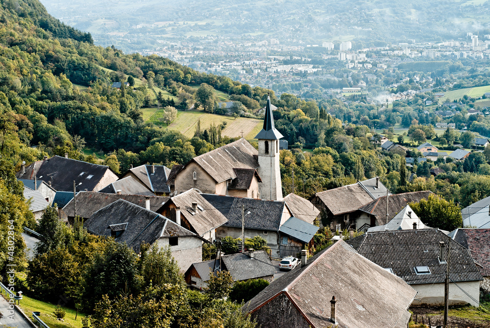 Village alpin (Verel-Pragondran dans le massif des Bauges)