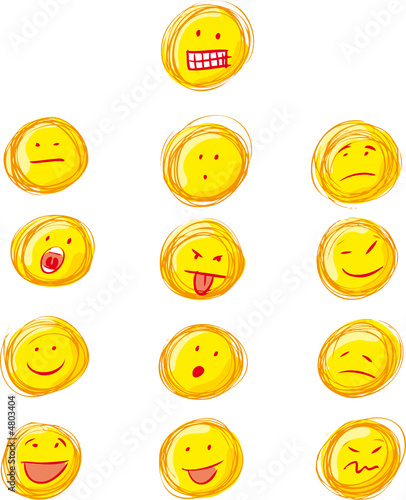 grunge smilies