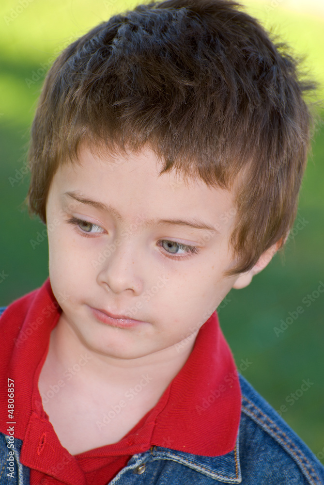 Young boy close-up Young boy close-up