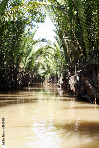 Ein Nebenarm des Mekong-Delta in Vietnam