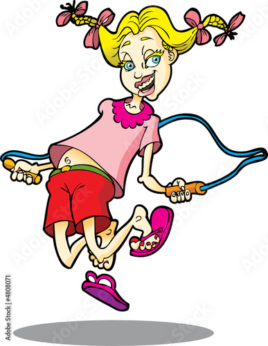 Girl Jumping Rope