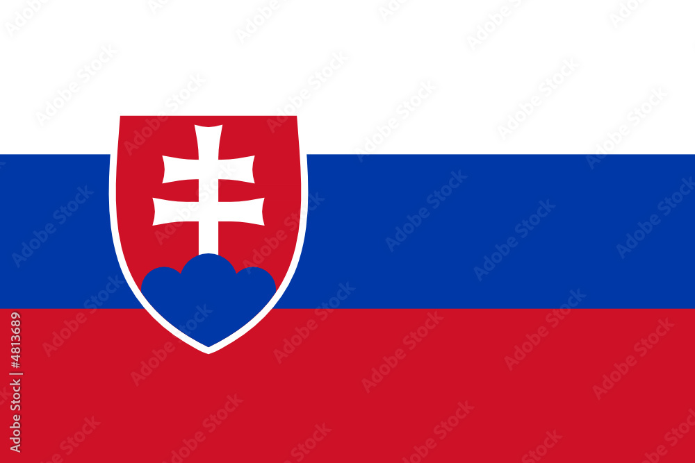 Fototapeta premium Slovakia flag