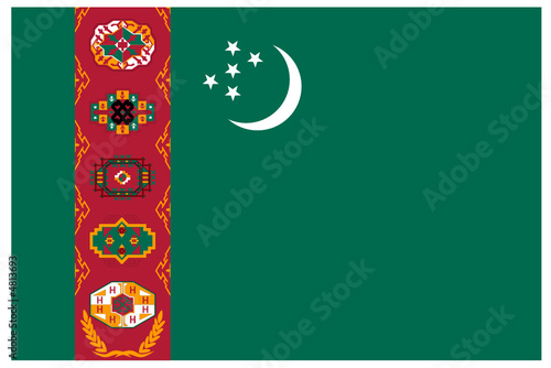 Turkmenistan flag photo