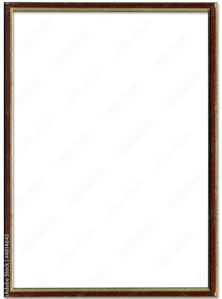 Brown and gold empty picture frame border design Brown and gold empty picture frame border design
