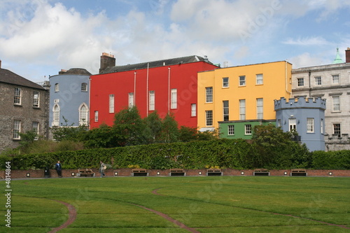 Photography Coloured walls of Dublin castle