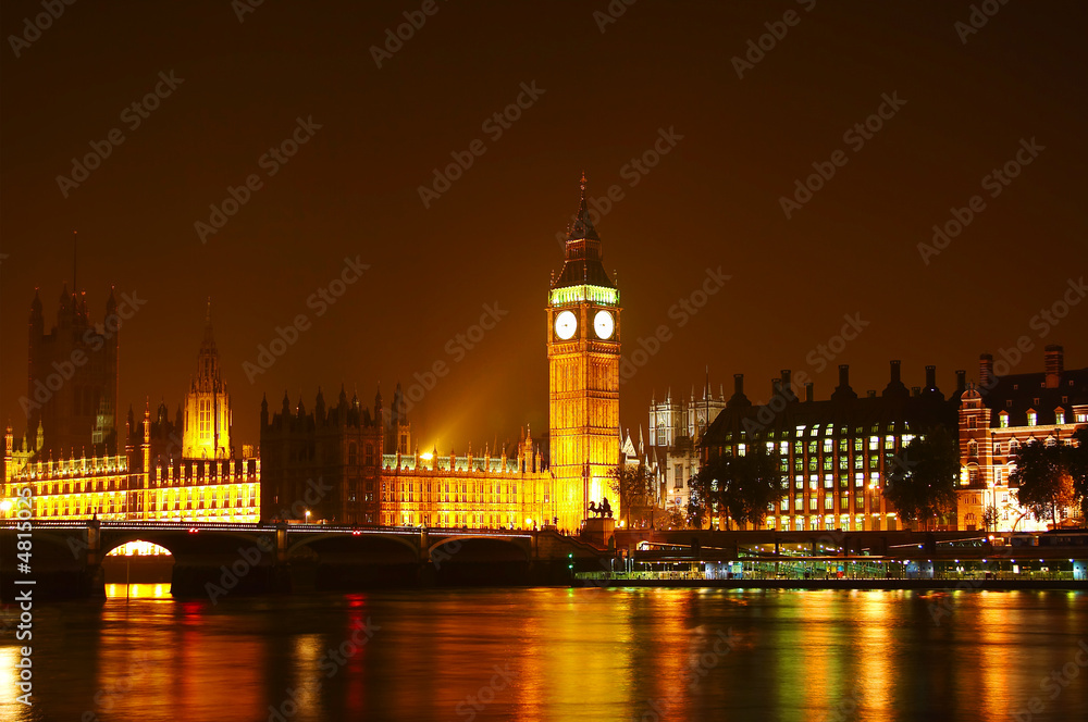 The Big Ben at night