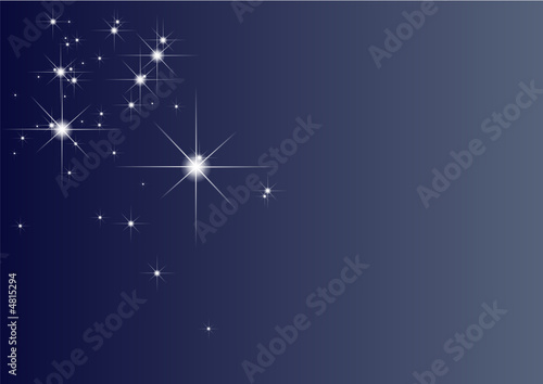 Stars in the blue sky
