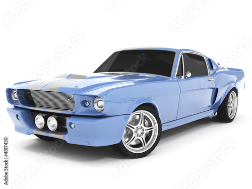 Light-blue Classical Sports Car