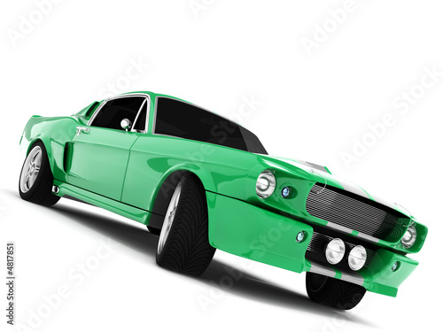Obraz na płótnie Green Classical Sports Car