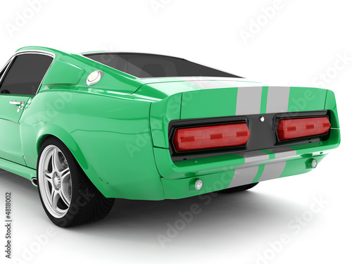 Fotografie, Obraz Green Classical Sports Car