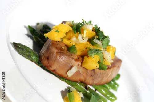 Healthy Fish with Mango Salsa