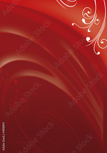 Floral red background