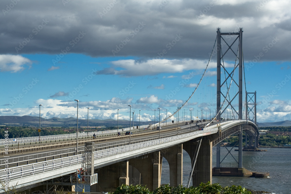 forth road bridge, fife, scotland