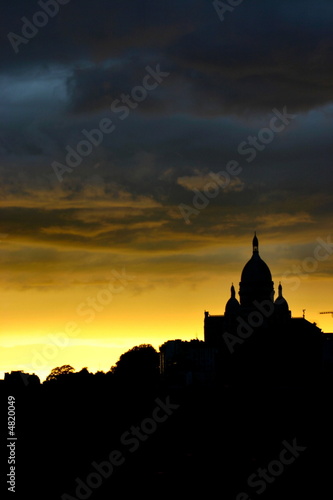 coucher de soleil, montmartre, Paris