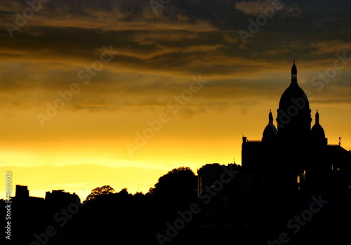 coucher de soleil, montmartre, Paris